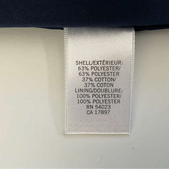 Banana Republic Skirt Sz 2P Navy Blue Pencil Mini Polka Dot Classic Elegant Chic - Picture 10 of 10